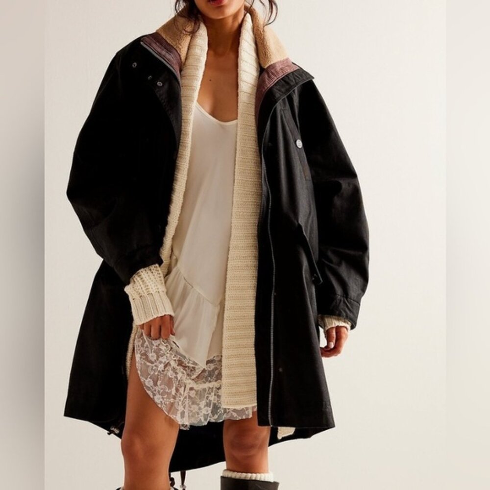 SOLD ✅Free People Waxed Cottkn Winter Parka - Picture 8 of 9